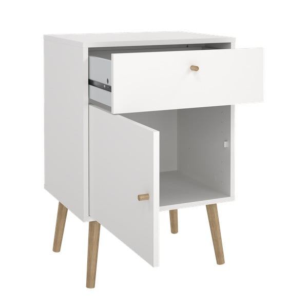 Fehér éjjeliszekrény Bodo – Tvilum-image-4