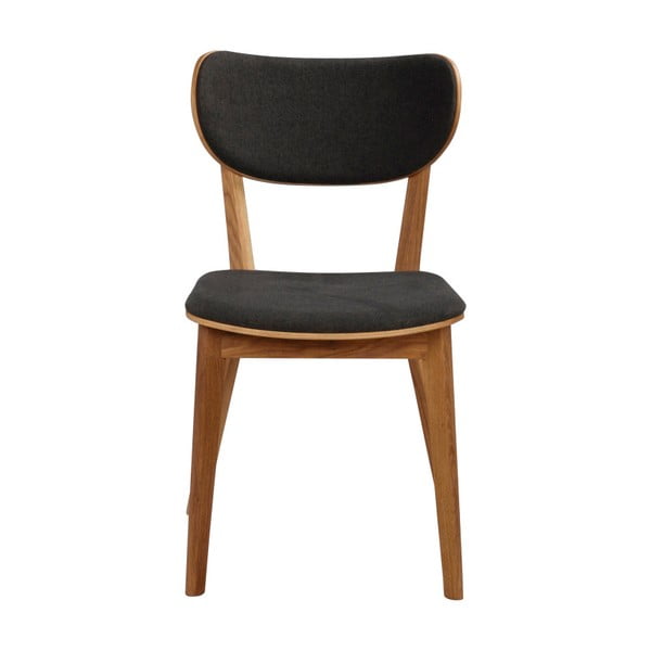 Cato barna tölgyfa étkezőszék sötétszürke ülőlappal - Rowico-image-3