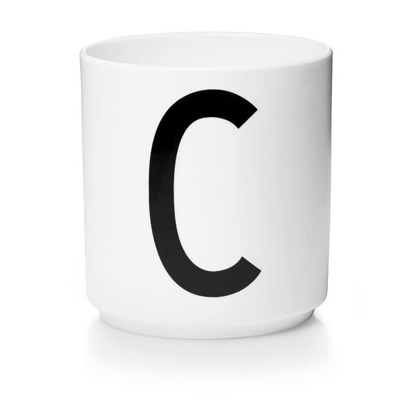 Personal C fehér porcelánbögre - Design Letters