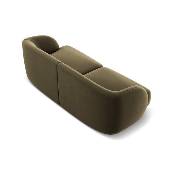 Zöld bársony kanapé 184 cm Miley  – Micadoni Home-image-3