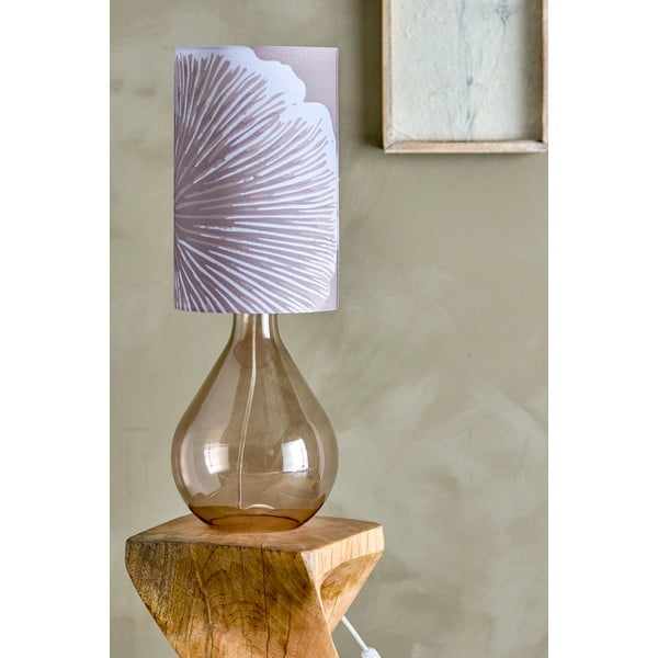 Barna asztali lámpa textil búrával (magasság 65 cm) Leni – Bloomingville-image-1