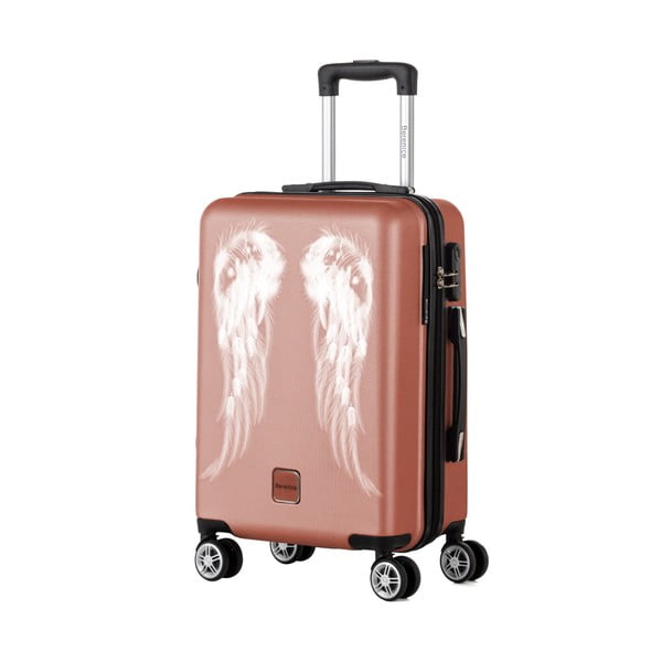 Wings tört rózsaszín bőrönd, 44 l - Berenice