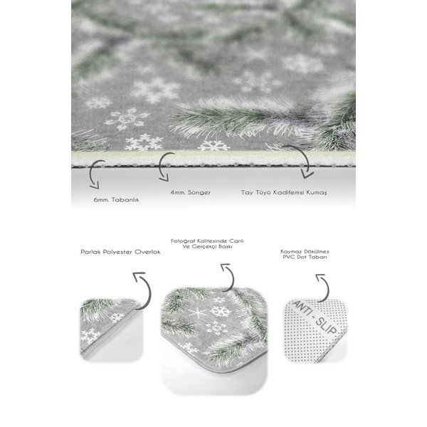 Szürke fürdőszobai kilépő szett 2 db-os 60x100 cm – Mila Home-image-2