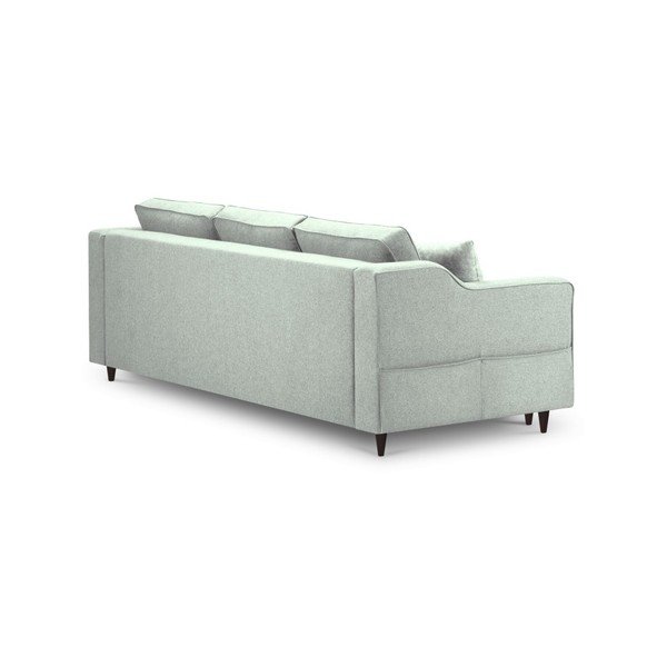 Narcisse világoszöld háromszemélyes kinyitható kanapé tárolóhellyel - Mazzini Sofas-image-4