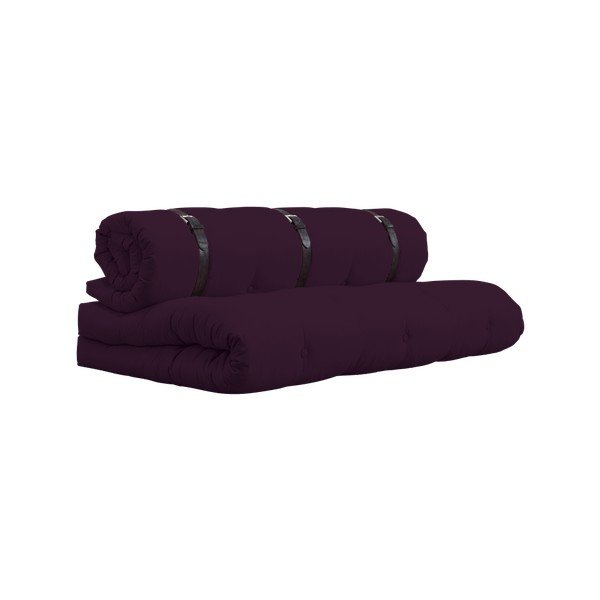 Buckle Up Purple Plum állítható kanapéágy, bőrpántokkal - Karup-image-4