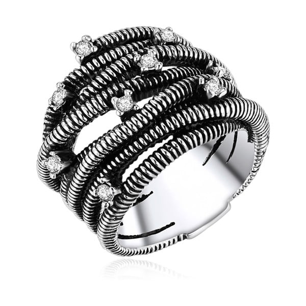 Metrix ezüstszínű női gyűrű, 52-es méret - Runway