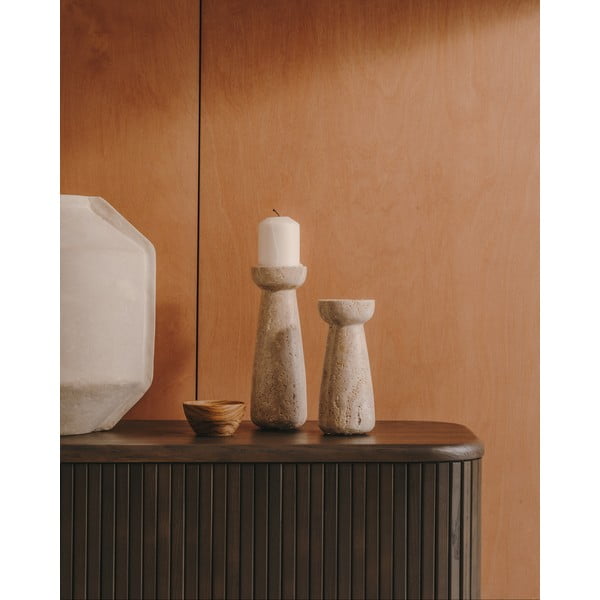 Kő gyertyatartó teamécseshez Magan – Kave Home-image-1