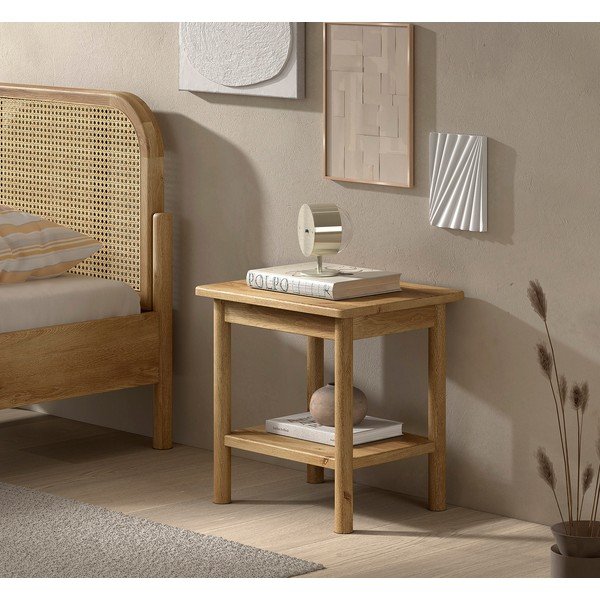 Natúr színű tölgyfa éjjeliszekrény Olive – Vipack-image-1