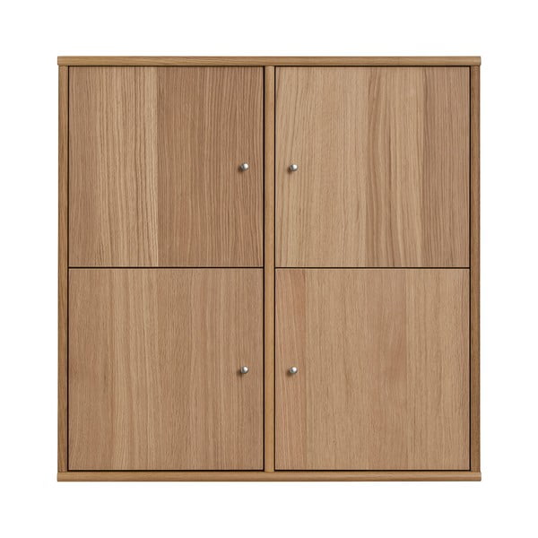 Natúr színű függő könyvespolc tölgyfa dekorral 70x70 cm Mistral – Hammel Furniture