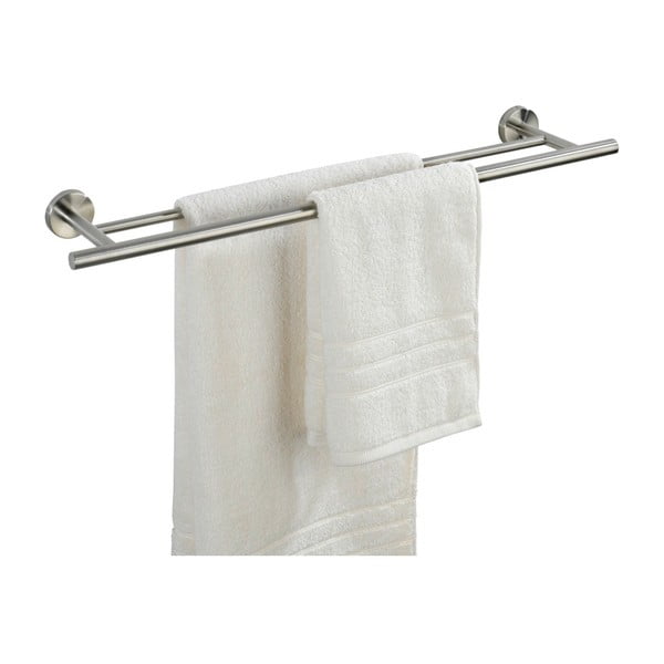 Matt ezüstszínű fali rozsdamentes acél törölközőtartó Bosio – Wenko-image-1