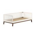 Bézs borovi fenyő gyerekágy ágyráccsal 90x200 cm Sezane – Vipack