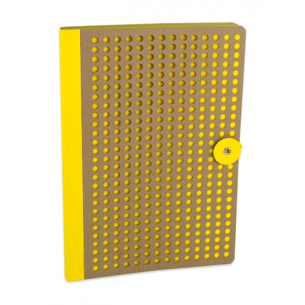Laser citromsárga jegyzetfüzet, 160 oldalas - Portico Designs