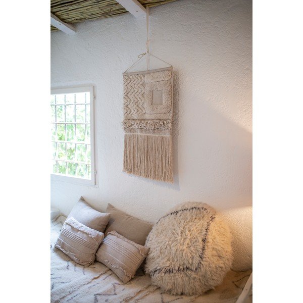 Fehér gyapjú puff Berber Soul – Lorena Canals-image-4