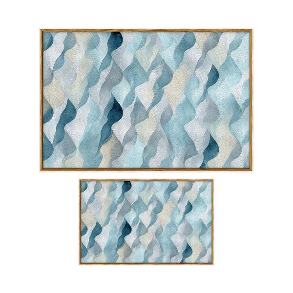 Kék fürdőszobai kilépő szett 2 db-os 60x100 cm – Foutastic