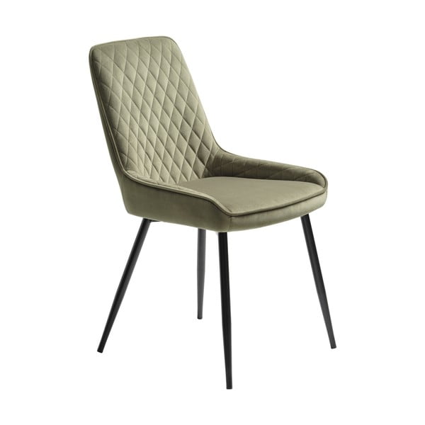 Zöld bársony étkezőszék Milton – Unique Furniture