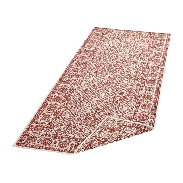 Curacao piros mintás, kültérre is alkalmas kétoldalas szőnyeg, 80 x 150 cm - Bougari-image-2