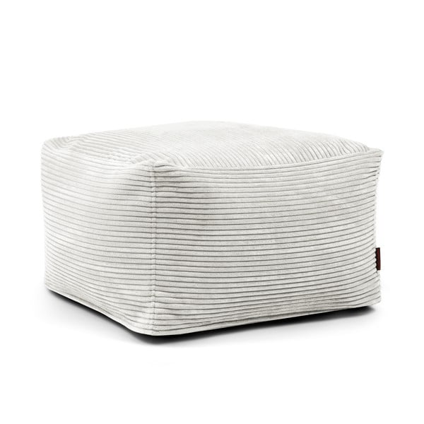 Krémszínű kordbársony babzsákfotel Softbox MooG – SLOWDOWN