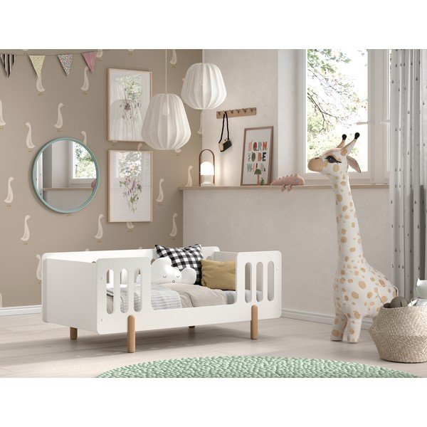 Fehér borovi fenyő babaágy 70x140 cm SMILE – Vipack-image-1