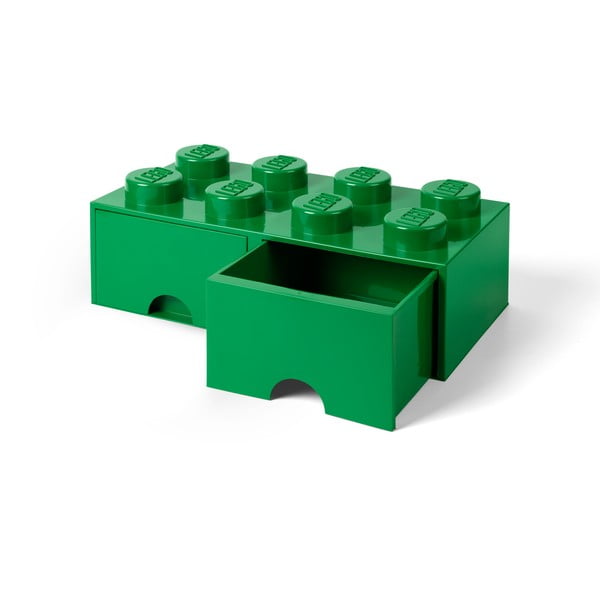 Zöld 2 fiókos tárolódoboz - LEGO®-image-1