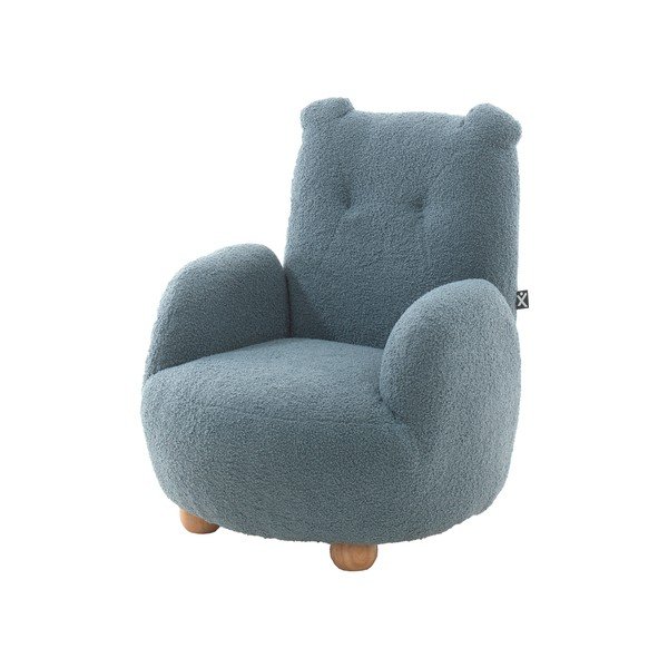 Kék buklé gyerek fotel Rocky – Vipack