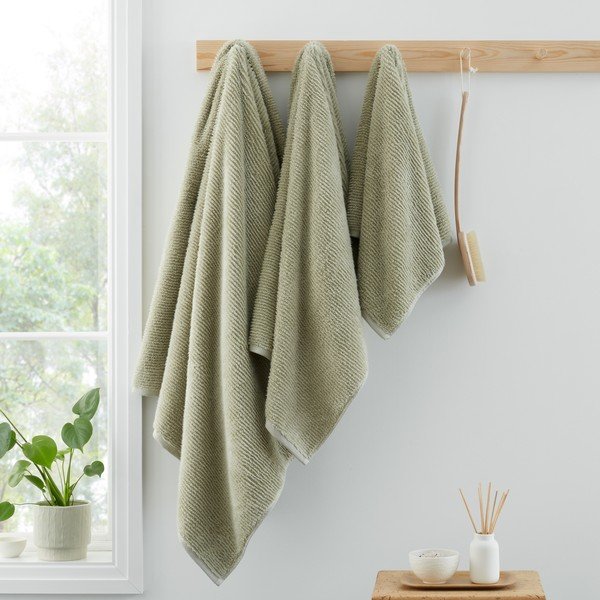 Világoszöld pamut fürdőlepedő 70x127 cm Soft Zero Twist Spa Towel – Bianca-image-2