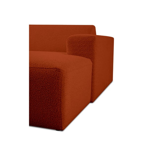 Téglavörös buklé kanapé modul (jobb oldali) Roxy – Scandic-image-4
