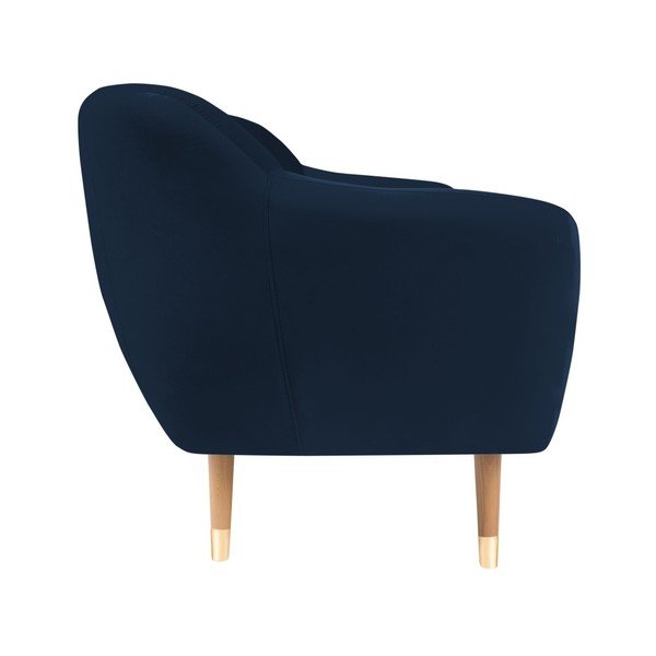 Benito sötétkék bársony kanapé, 158 cm - Mazzini Sofas-image-3