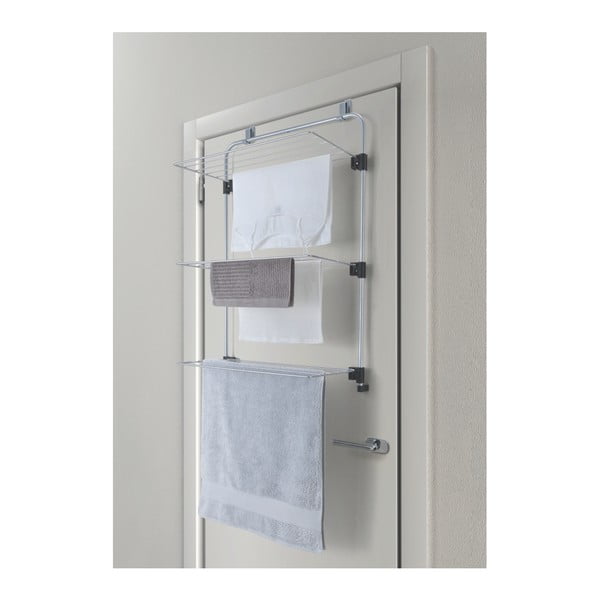 Ezüstszínű függő ruhaszárító 11 m Gale – Metaltex-image-4