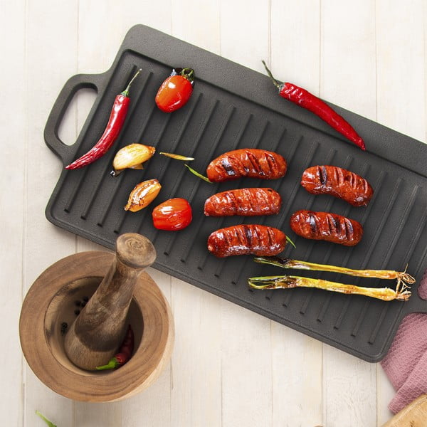 Öntöttvas grill lap 23x45,5 cm LITINA – Orion-image-1