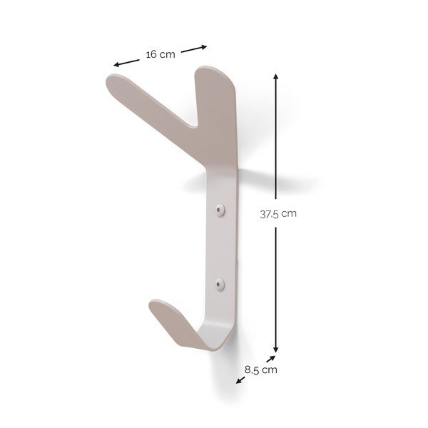 Szürkésbarna fali acél akasztó Frondo – Spinder Design-image-4