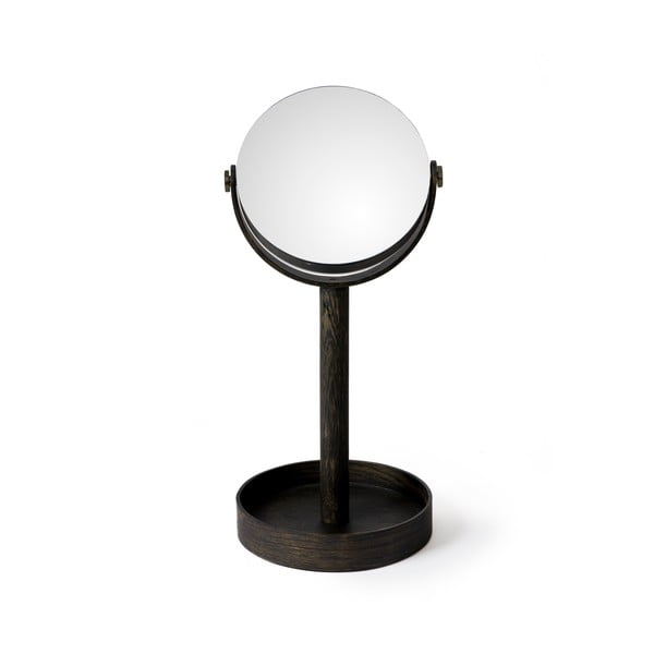 Magnify Dark asztali tükör, tölgyfa polccal - Wireworks-image-2