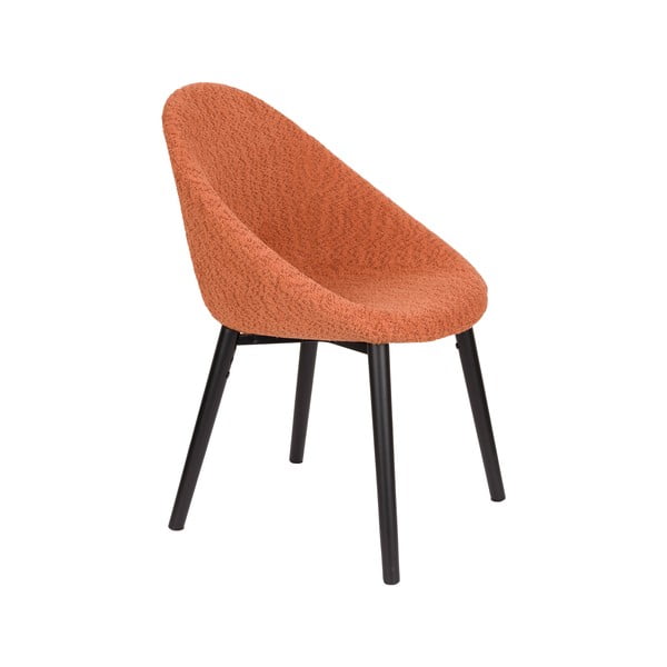 Narancssárga kárpitozott étkezőfotel Fenna – Dutchbone