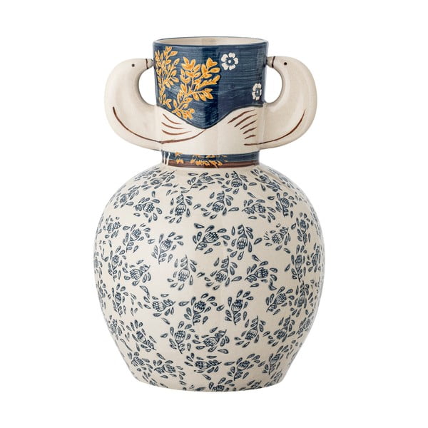 Agyagkerámia kézzel festett váza (magasság 23,5 cm) Hezha – Bloomingville-image-3