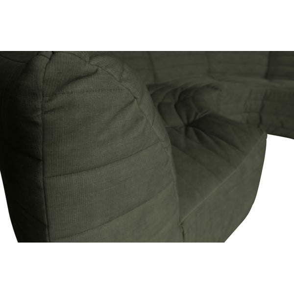 Zöld bársony sarokkanapé (variálható) Bag – WOOOD-image-1