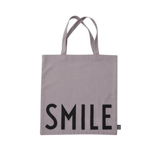 Smile lila vászontáska - Design Letters
