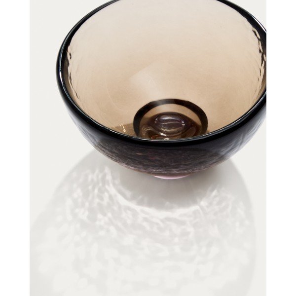 Barna üveg tálka Sileia – Kave Home-image-1