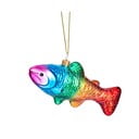 Üveg kézzel készített karácsonyfadísz 7 cm Rainbow Trout – Sass & Belle