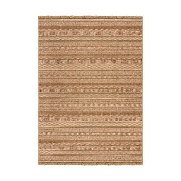 Natúr színű kültéri-beltéri szőnyeg 120x170 cm Farah Stripe – Flair Rugs
