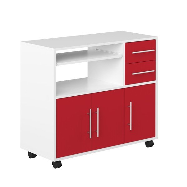 Marius piros gurulós komód - Symbiosis-image-2