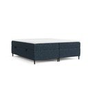 Sötétkék ágyneműtartós boxspring ágy 200x200 cm Araya – Maison de Rêve