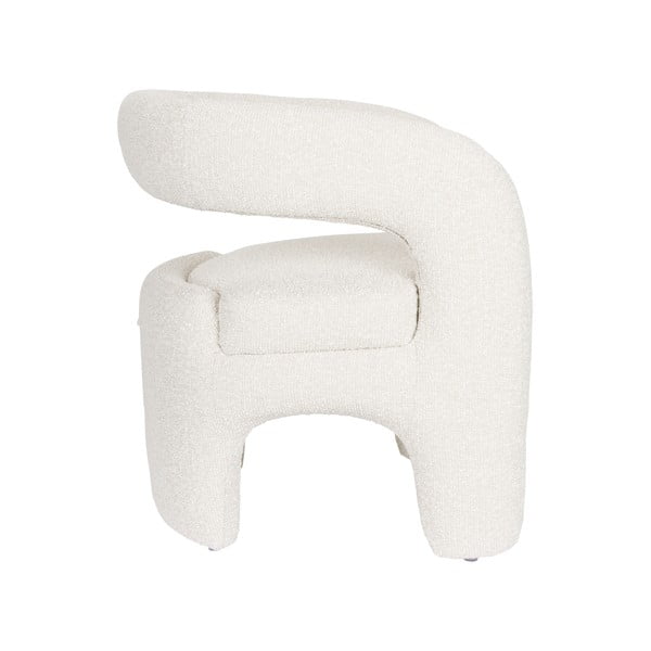 Fehér buklé fotel Nova – White Label-image-3