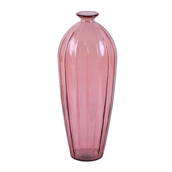 Etnico rózsaszín újrahasznosított üveg váza, magasság 56 cm - Ego Dekor