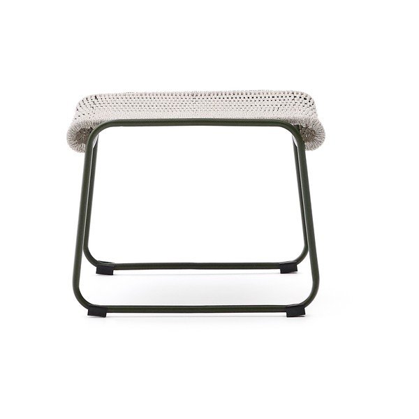 Szürkészöld kerti puff Maurina – Kave Home-image-3