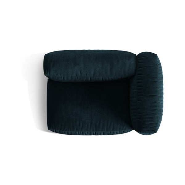 Sötétkék bársony kanapé modul (jobb oldali) Martina – Micadoni -image-3