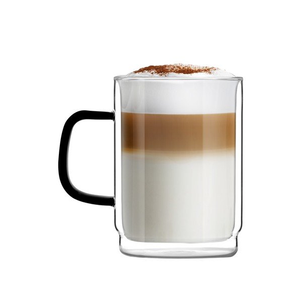 Üveg bögre szett 2 db-os 350 ml Carbon – Vialli Design-image-3