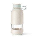 Krémszínű üveg utazó ivópalack 500 ml To Go Organic – Lékué