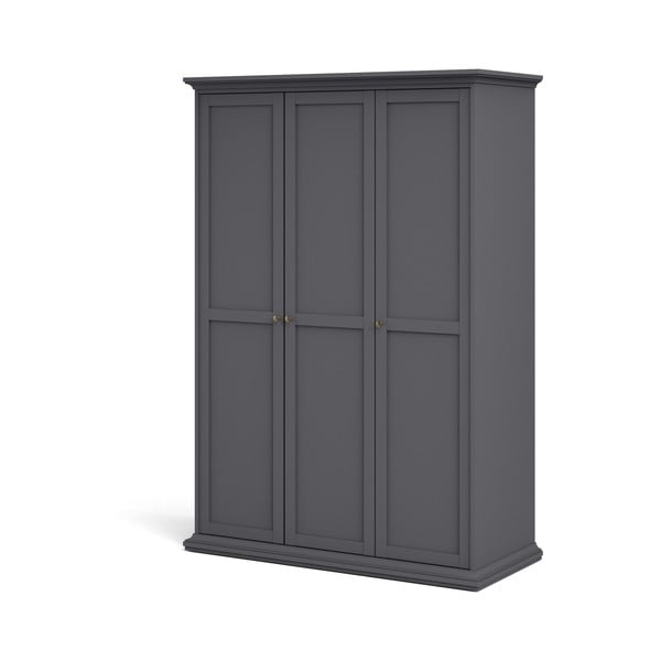 Szürke ruhásszekrény 139x201 cm Paris – Tvilum-image-2