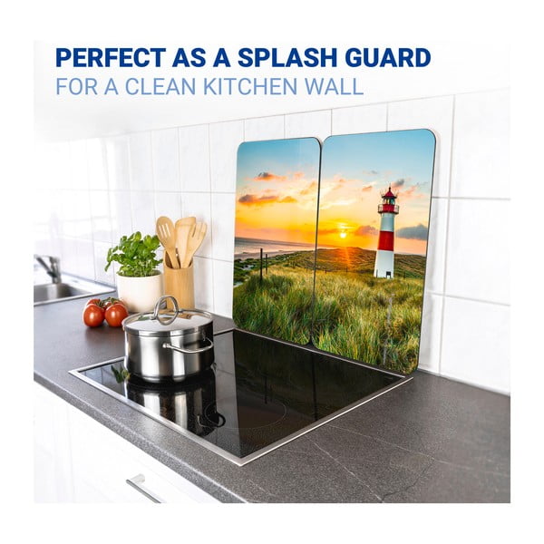 Edzett üveg tűzhely fedőlap szett 2 db-os 52x30 cm Lighthouse – Maximex-image-4