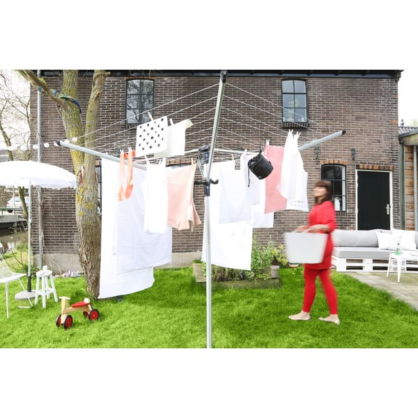 Ezüstszínű kerti ruhaszárító 50 m Lift-o-Matic Advance – Brabantia-image-3