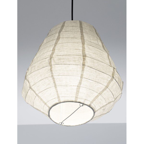 Fehér len függőlámpa ø 36 cm Linnet – Nova Luce-image-1